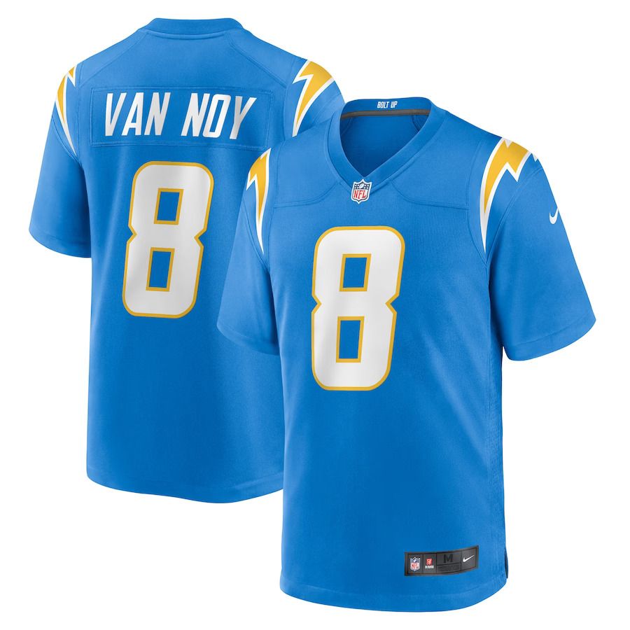Men Los Angeles Chargers 8 Kyle Van Noy Nike Powder Blue Player Game NFL Jersey
